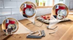 MUM5X720 Bosch MUM5 1000 W Kırmızı, Gümüş Mutfak Makinesi - Görsel 6
