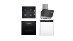 Bosch Siyah Ankastre Set (HBF514BB0T+POP6C6O10O+DWK65AD60R+SMI25DB01T)