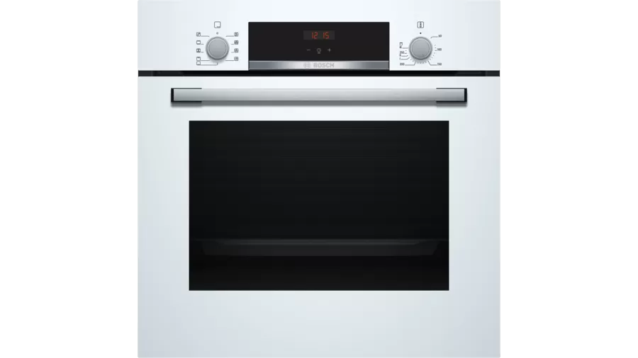 MCSA02979685_HBF514BW0T_BuiltInOven_Bosch_STP_EVO_def Bosch Beyaz Ankastre Set (HBF514BW1T+POP6C2O10O+DWK65AD20R) - Görsel 1